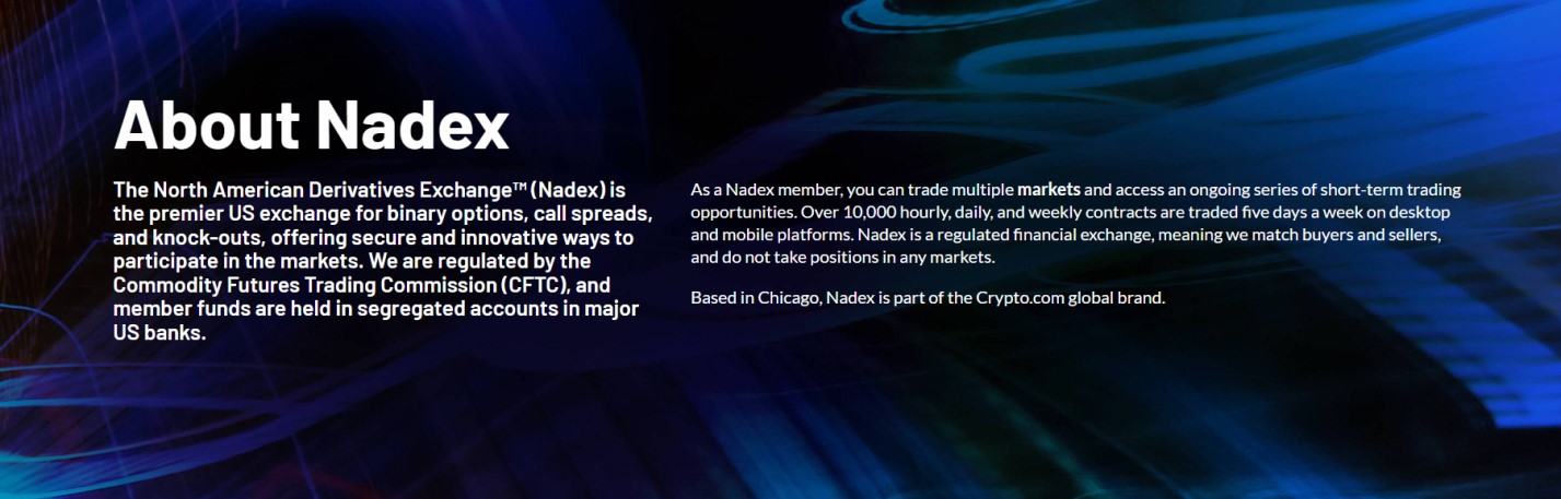 О брокерской компании Nadex