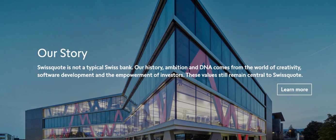 История создания компании Swissquote 