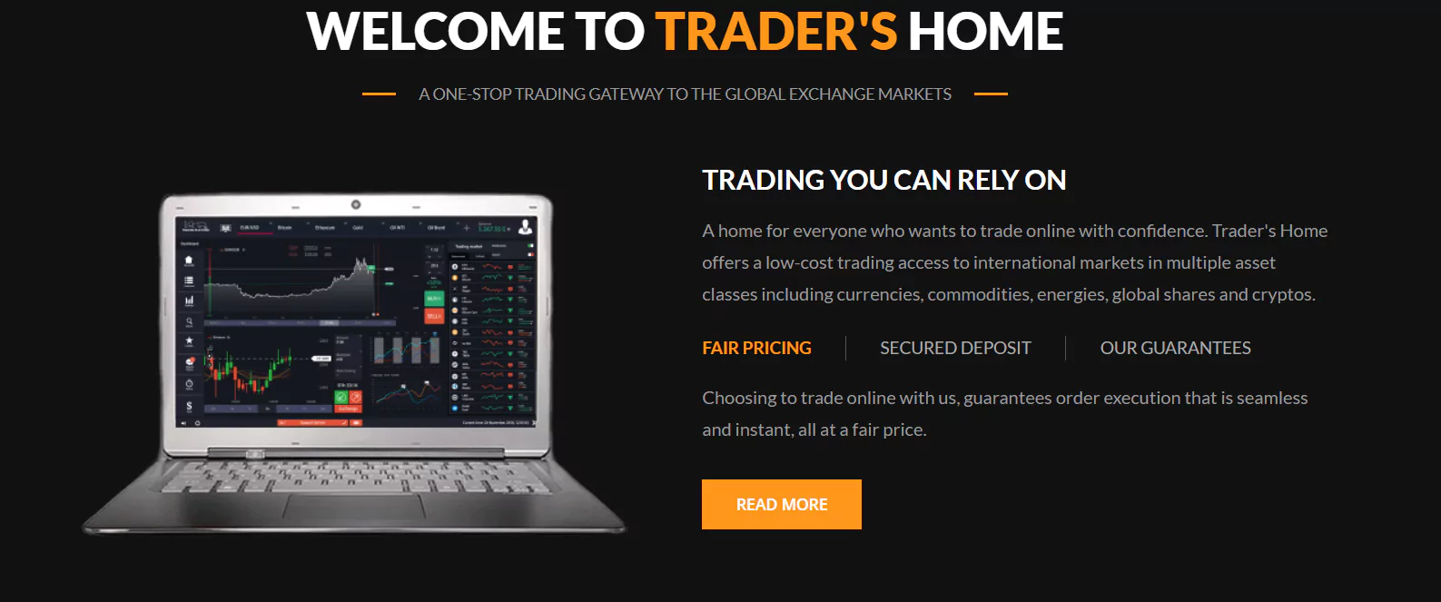 Сайт компании TradersHome