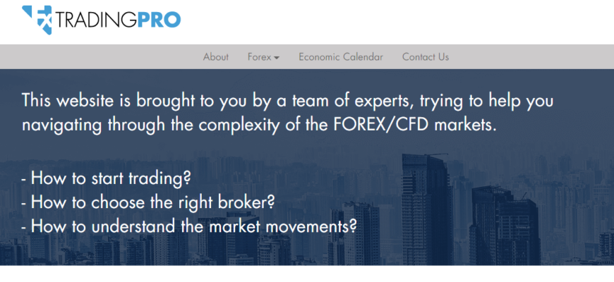 fx trading pro сайт компании